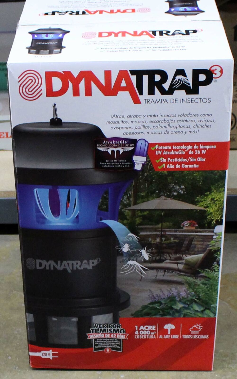 Dynatrap Insect Trap Atraktaglo Light 1 Acre Black (dt1775)(light Does Not Work)