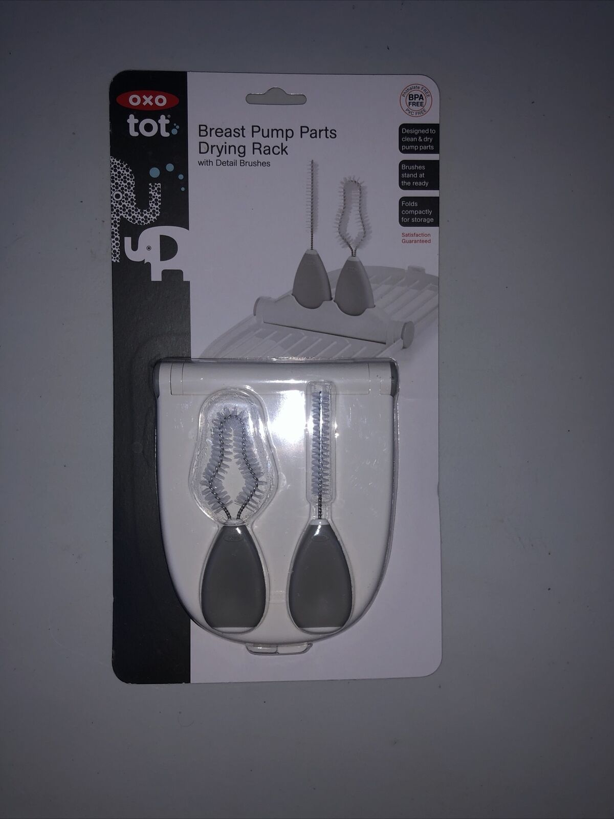 Oxo Tot Breast Pump Parts Drying Rack With Brushes