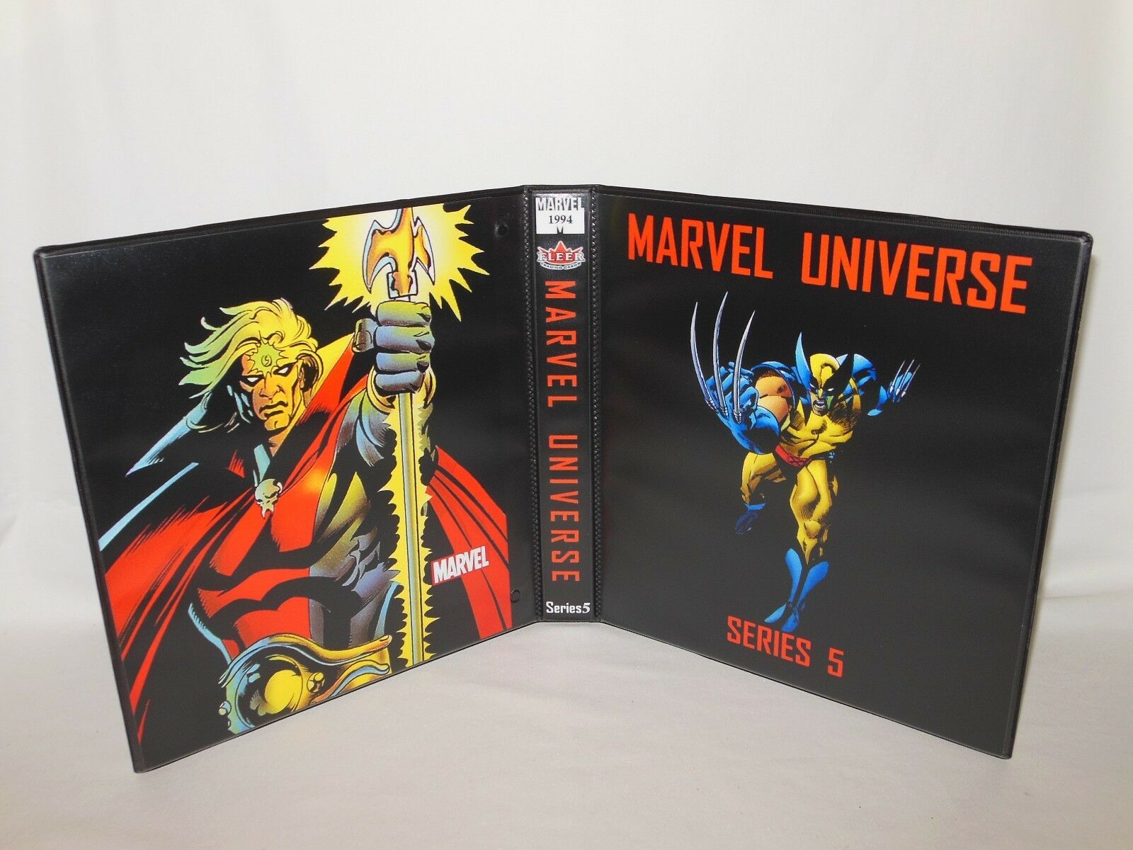 Custom Made 1994 Marvel Universe Series 5 Trading Card Binder Graphics Only