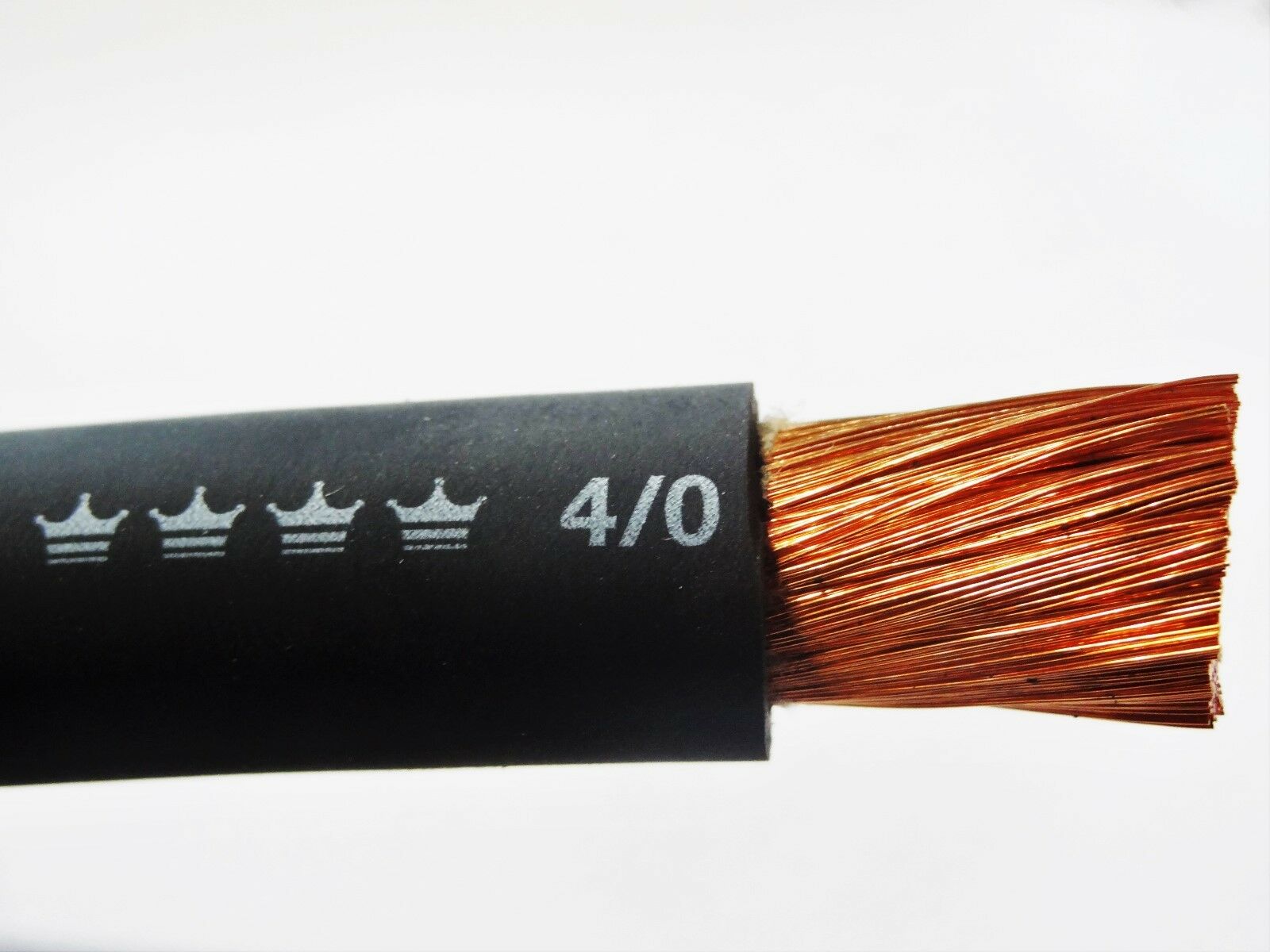 4/0 Excelene Welding Battery Cable (buy Per Foot) Black Made In The Usa Copper