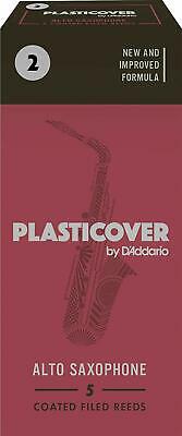 Rico Plasticover Alto Saxophone Reeds, Strength 2.0, 5-pack