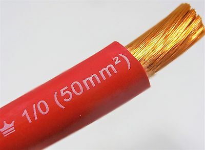 1/0 Excelene Awg Welding/battery Cable Red 600v Made In Usa (buy Per Foot)