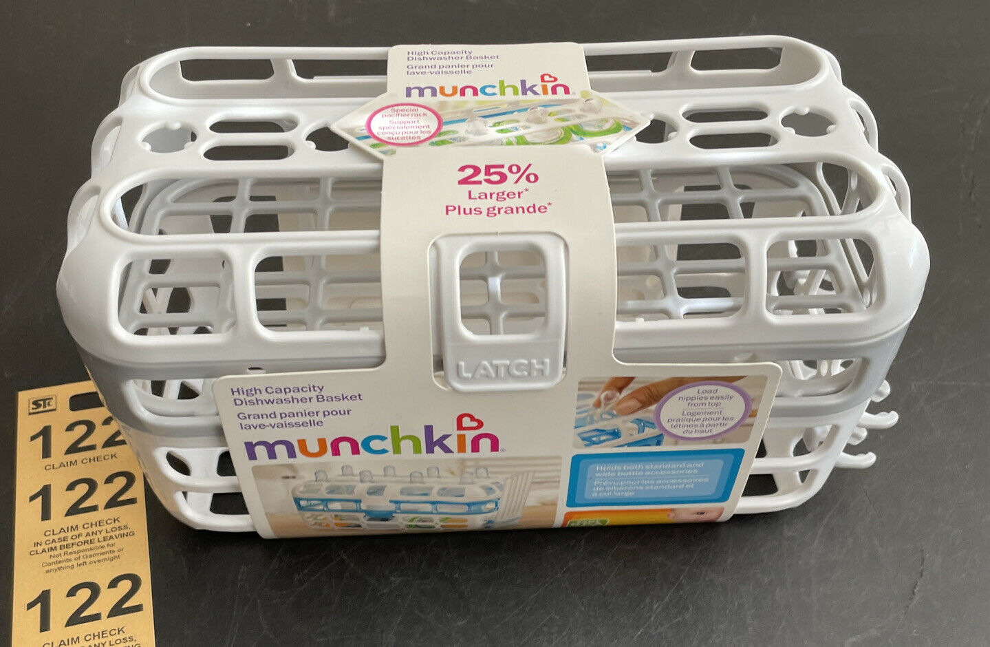 Munchkin High Capacity Dishwasher Basket Bottle Nipple Pacifier Sink Drying Rack