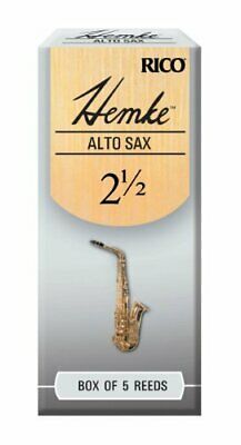 Hemke Alto Saxophone Reeds, Strength 2.5, 5-pack